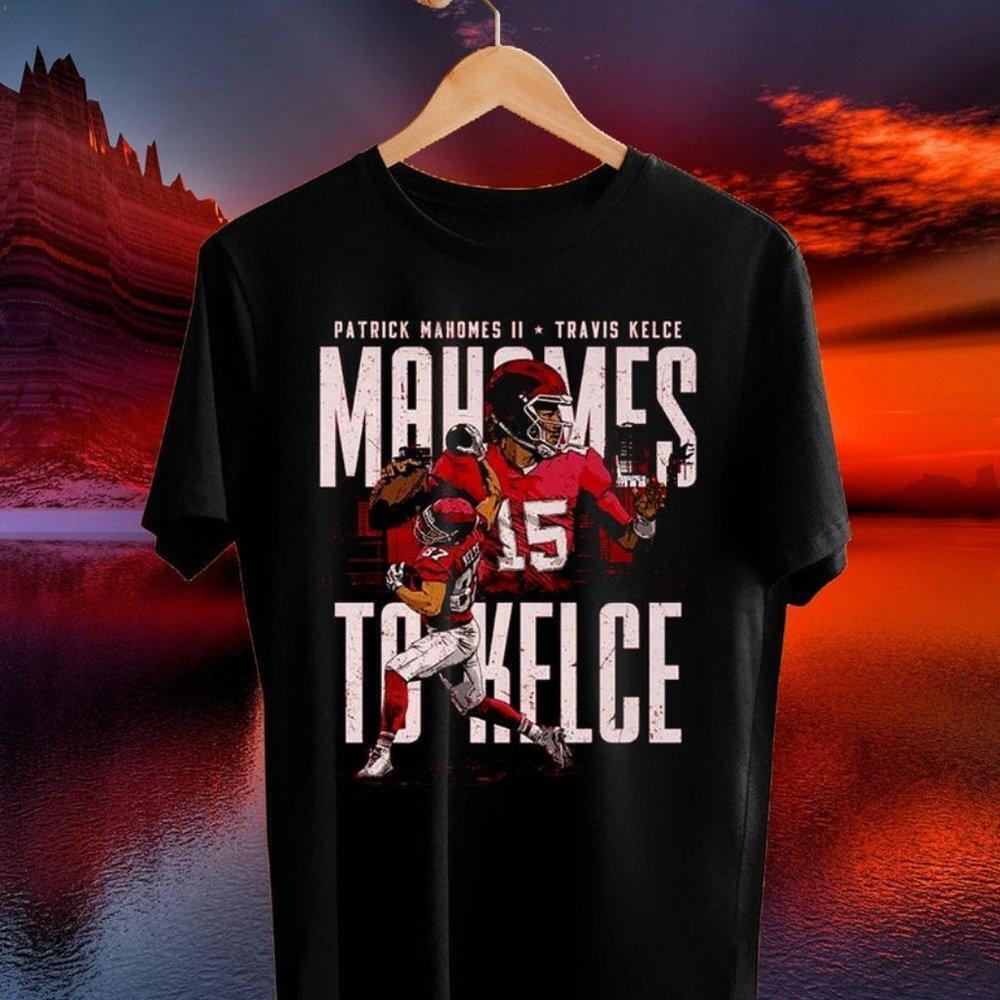 Travis Kelce Kelce Mahomes Graphic Kansas City Foot Shirt
